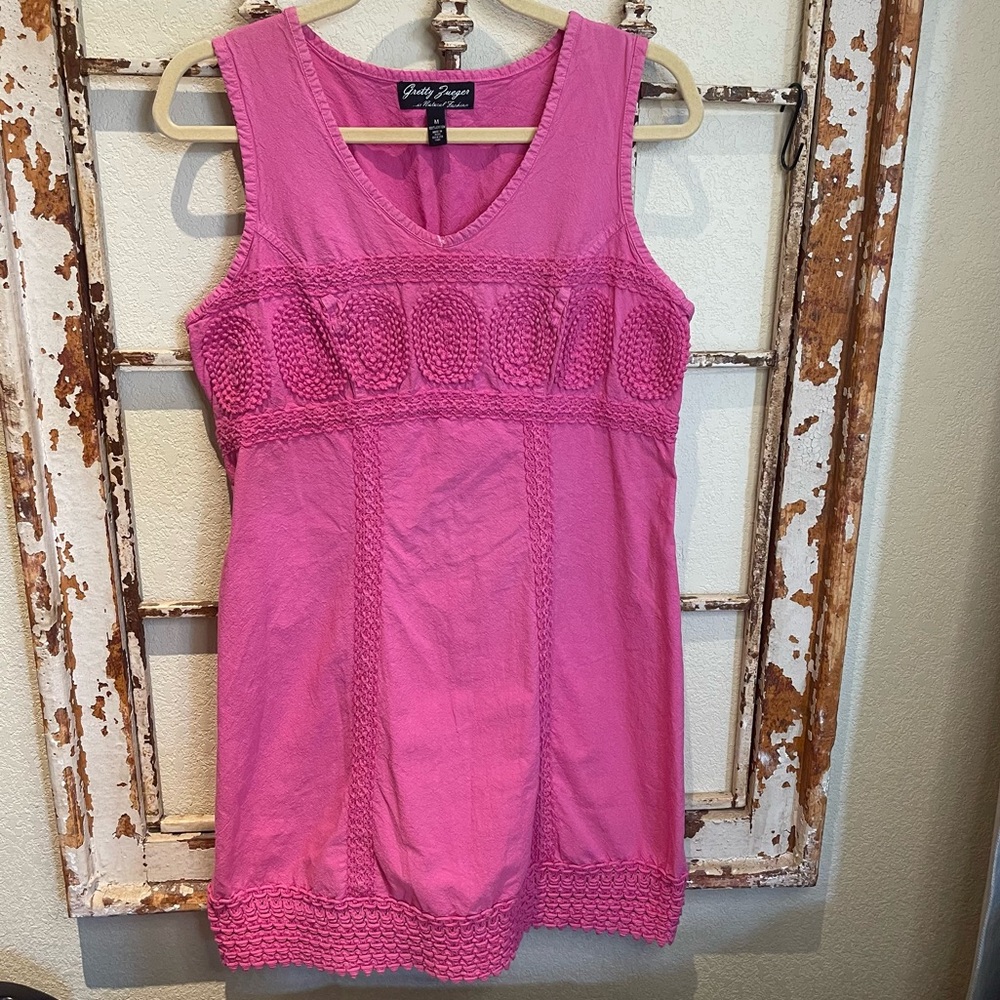 Gretty Hot pink sleeveless dress